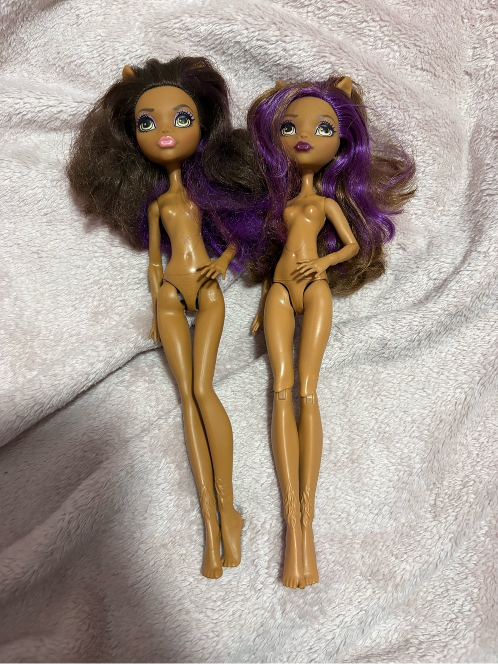 Monster high G2 Clawdeen tlc lot of 2 dolls